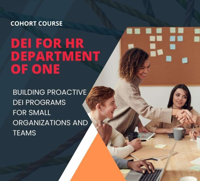 DEI FOR HR DEPARTMENT OF ONE